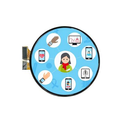 Good price 1.4 inch LTPS Round AMOLED Display with MIPI Interface and Capacitive Touch online
